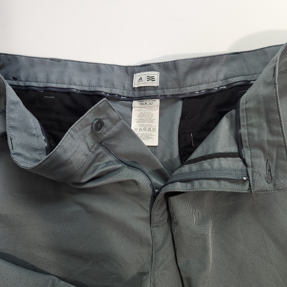 Adidas Puremotion Flat Front Golf Pants Mens Size 35x32 Gray - Picture 4 of 7